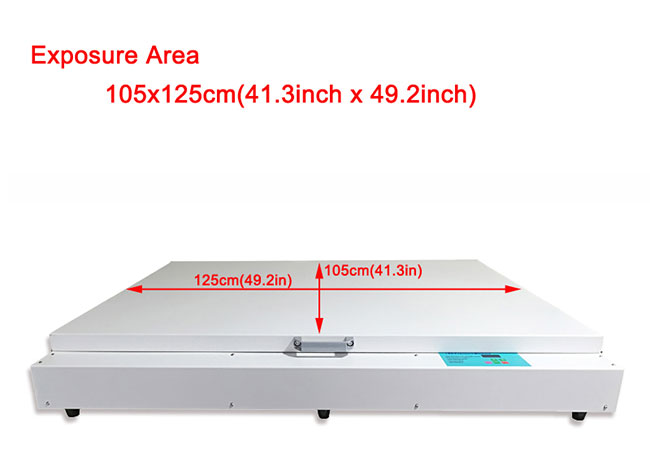 Big Desktop 41.3"x 49.2" 240W LED UV Exposure Unit Screen Printing Exposure Machine(图3)