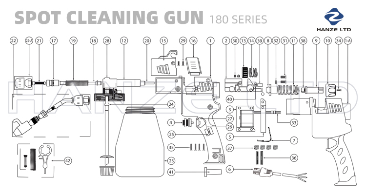 Spot Cleaning Gun 180C10003