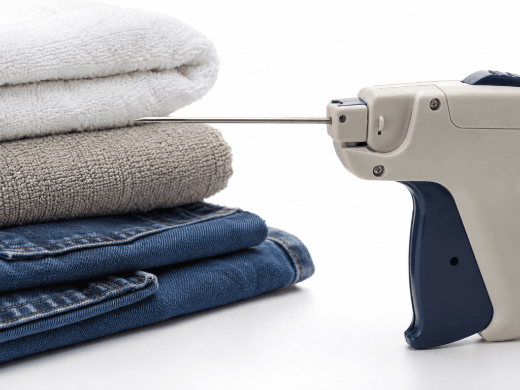 Tagging Gun for Denim, Towels and Thick Fabrics: What Buyers Should Know 3 Long needle tagging gun for thick fabric and folded towels