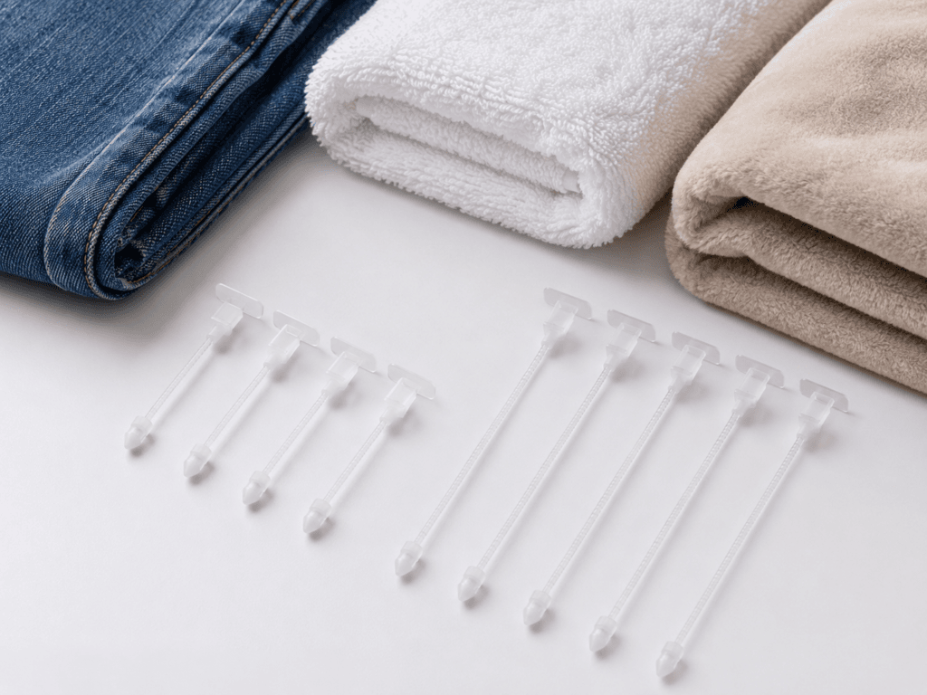 Tagging Gun for Denim, Towels and Thick Fabrics: What Buyers Should Know 5 Medium and long tag fasteners for denim towels and thick fabrics