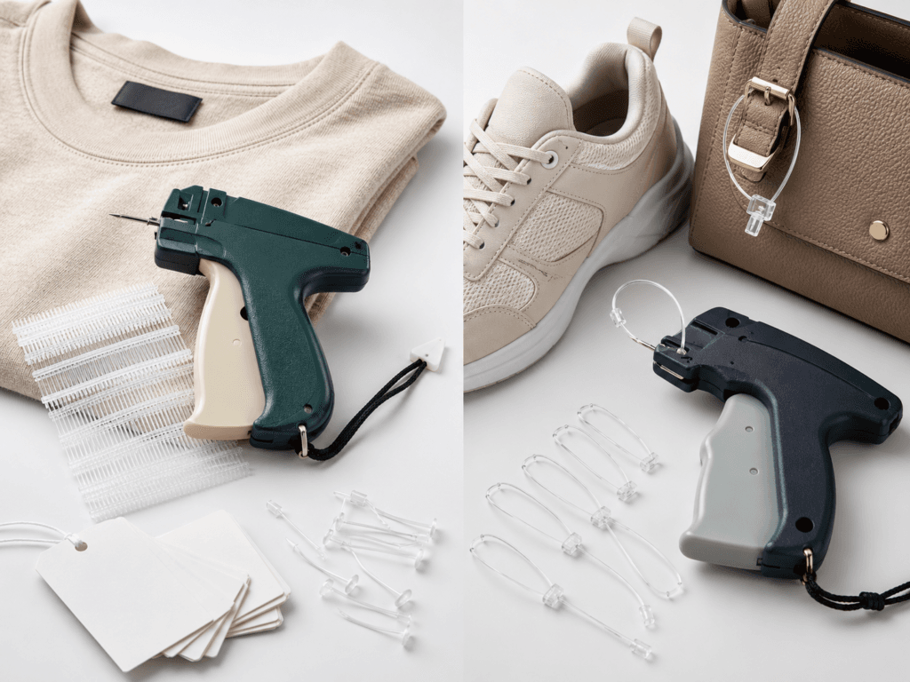 Loop Lock Fasteners vs Tagging Gun Fasteners: Which Is Better for Your Product? 2 Tagging tools comparison for apparel and accessories