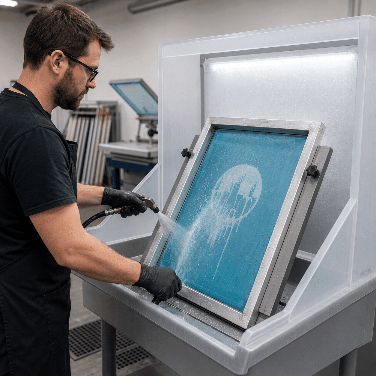 What Is a Screen Printing Washout Booth