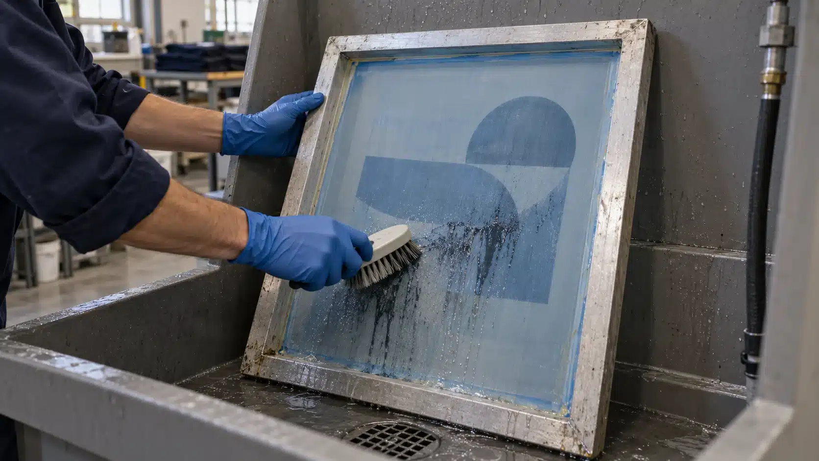 How to Clean Screen Printing Mesh: Ink Removal and Care 20 Hand cleaning screen printing mesh
