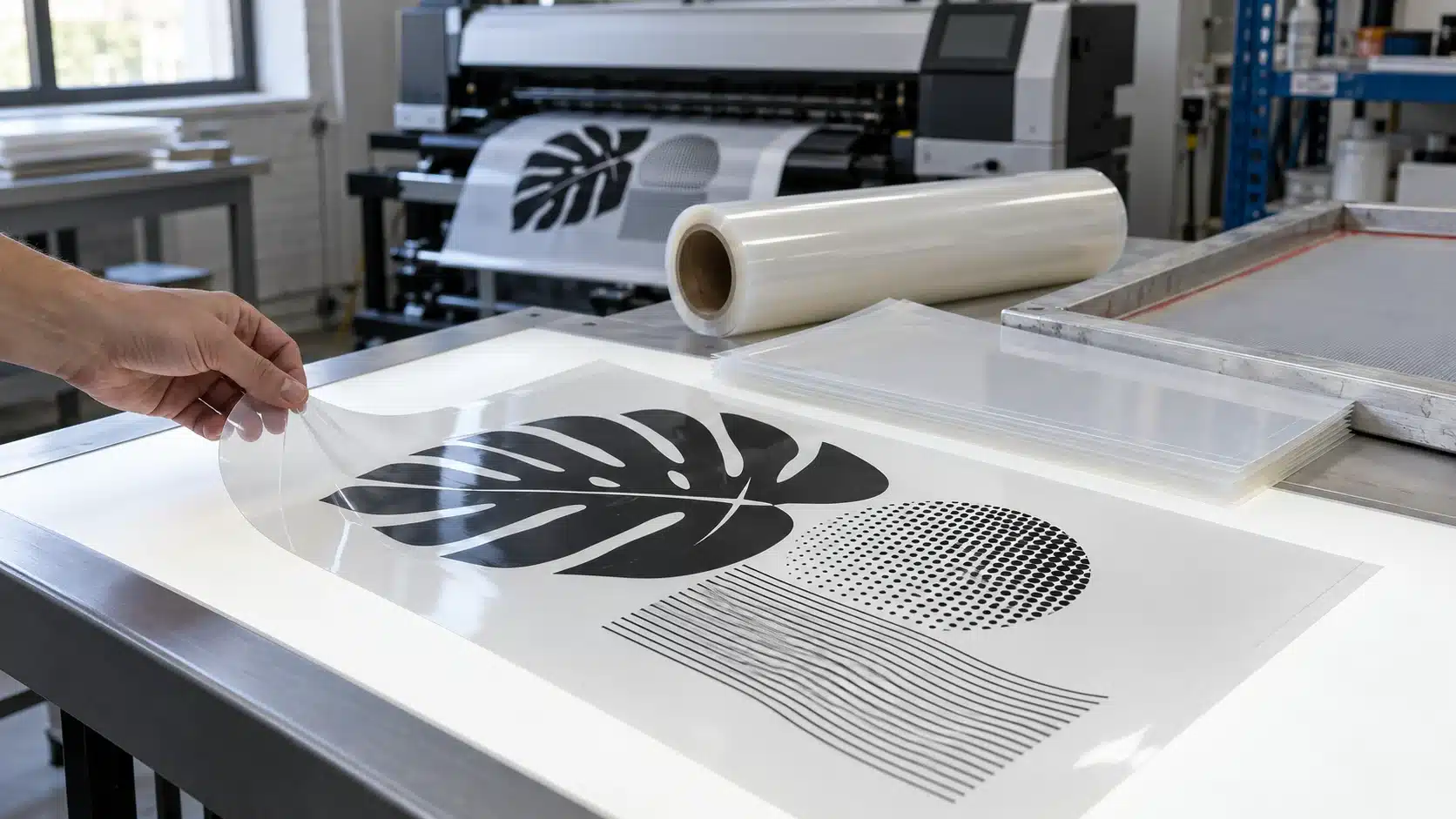 Transparent Film Inspection for Screen Printing