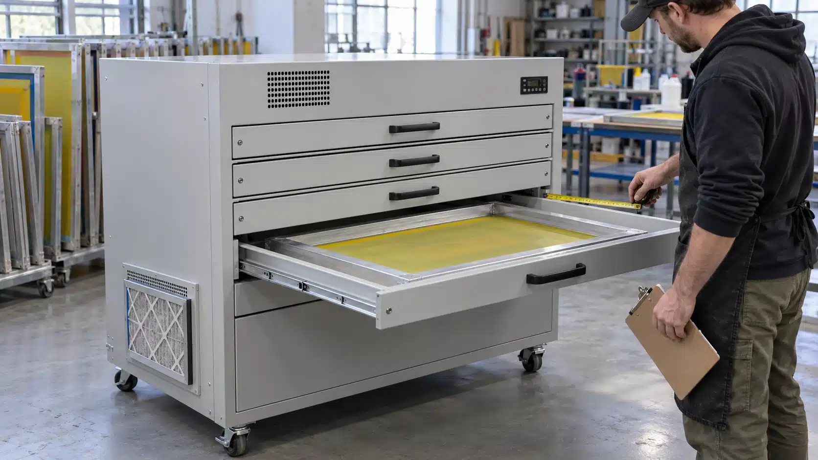 screen printing drying cabinet